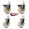 Service Caster 5'' Nylon Wheel Swivel 7/16'' Grip Ring Stem Caster Set 2 Brakes, 4PK SCC-GR20S514-NYS-PLB-716138-2-S-2 - alternate 5